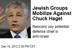 Jewish Groups Mobilize Against Chuck Hagel