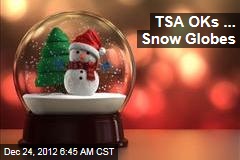 TSA OKs ... Snow Globes