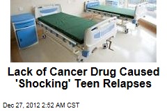 Drug Shortage Blamed in Teen Cancer Relapses