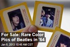 For Sale: Rare Color Pics of Beatles in &#39;64