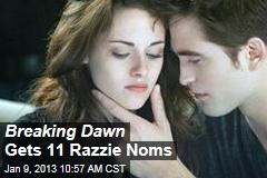 Breaking Dawn Nominated for 11 Razzies