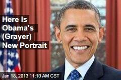 Here Is Obama&#39;s (Grayer) New Portrait