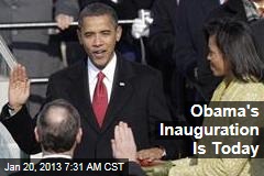 Obama&#39;s Inauguration Is Today