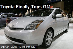 Toyota Finally Tops GM