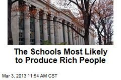 The Schools Most Likely to Produce Rich People