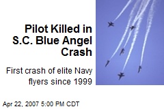Pilot Killed in S.C. Blue Angel Crash