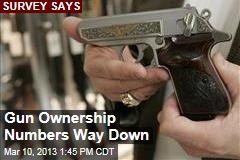 Gun Ownership Numbers Way Down