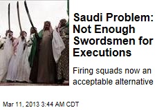 Saudi Problem: Not Enough Swordsmen for Executions
