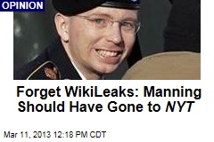 Forget WikiLeaks: Manning Should Have Gone to NYT