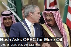 Bush Asks OPEC for More Oil