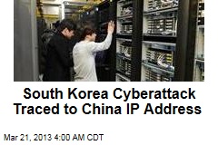 South Korea Cyberattack Traced to China IP Address