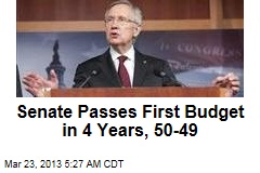 Senate Passes First Budget in 4 Years, 50-49