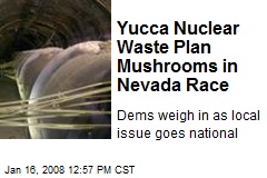 Yucca Nuclear Waste Plan Mushrooms in Nevada Race