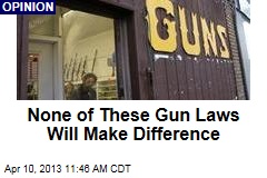 None of These Gun Laws Will Make Difference