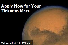 Apply Now For Your Ticket to Mars