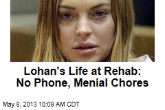 Lohan&#39;s Life at Rehab: No Phone, Menial Chores