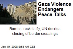Gaza Violence Endangers Peace Talks