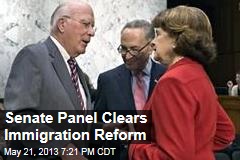 Senate Panel Clears Immigration Reform