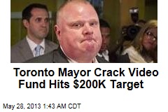 Toronto Mayor Crack Video Fund Hits Target