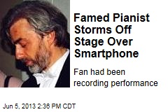 Famed Pianist Storms Off Stage Over Smartphone