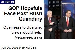 GOP Hopefuls Face Post-Bush Quandary