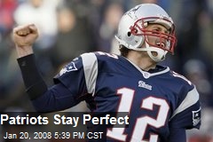 Patriots Stay Perfect