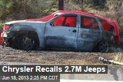 Chrysler Recalls 2.7M Jeeps