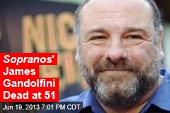 Sopranos &#39; James Gandolfini Dead at 51