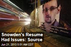 Booz Allen Spotted Issues With Snowden&#39;s Resume Claims
