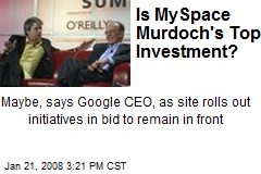 Is MySpace Murdoch's Top Investment?