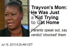 Trayvon&#39;s Mom: He Was Just a Kid Trying to Get Home