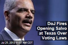 DoJ Fires Opening Salvo at Texas Over Voting Laws