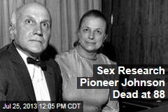 Sex Research Pioneer Johnson Dead at 88