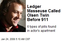 Ledger Masseuse Called Olsen Twin Before 911