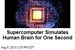 Supercomputer Simulates Human Brain for One Second