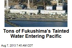 Tons of Fukushima&#39;s Tainted Water Entering Pacific