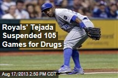 Royals&#39; Tejada Suspended 105 Games for Drugs