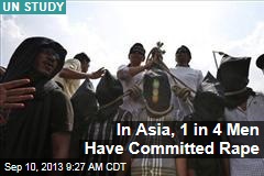 In Asia, 1 in 4 Men Have Committed Rape