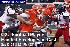 OSU Football Players Handed Envelopes of Cash