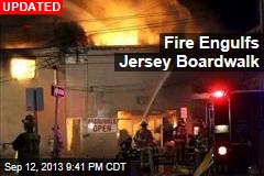Fire Engulfs Jersey Boardwalk