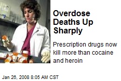 Overdose Deaths Up Sharply