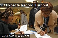 SC Expects Record Turnout
