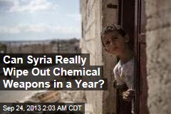 Can Syria Really Wipe Out Chemical Weapons in a Year?