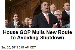 House GOP Mulls New Route to Avoiding Shutdown