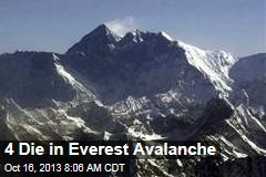 4 Die in Everest Avalanche