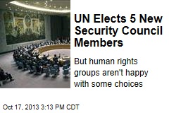 UN Elects 5 New Security Council Members