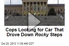 Cops Looking for Car That Drove Down Rocky Steps