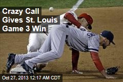Crazy Call Gives St. Louis Game 3 Win