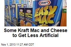 Some Kraft Mac and Cheese to Get Less Artificial