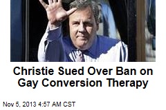 Christie Sued Over Gay Conversion Therapy Ban